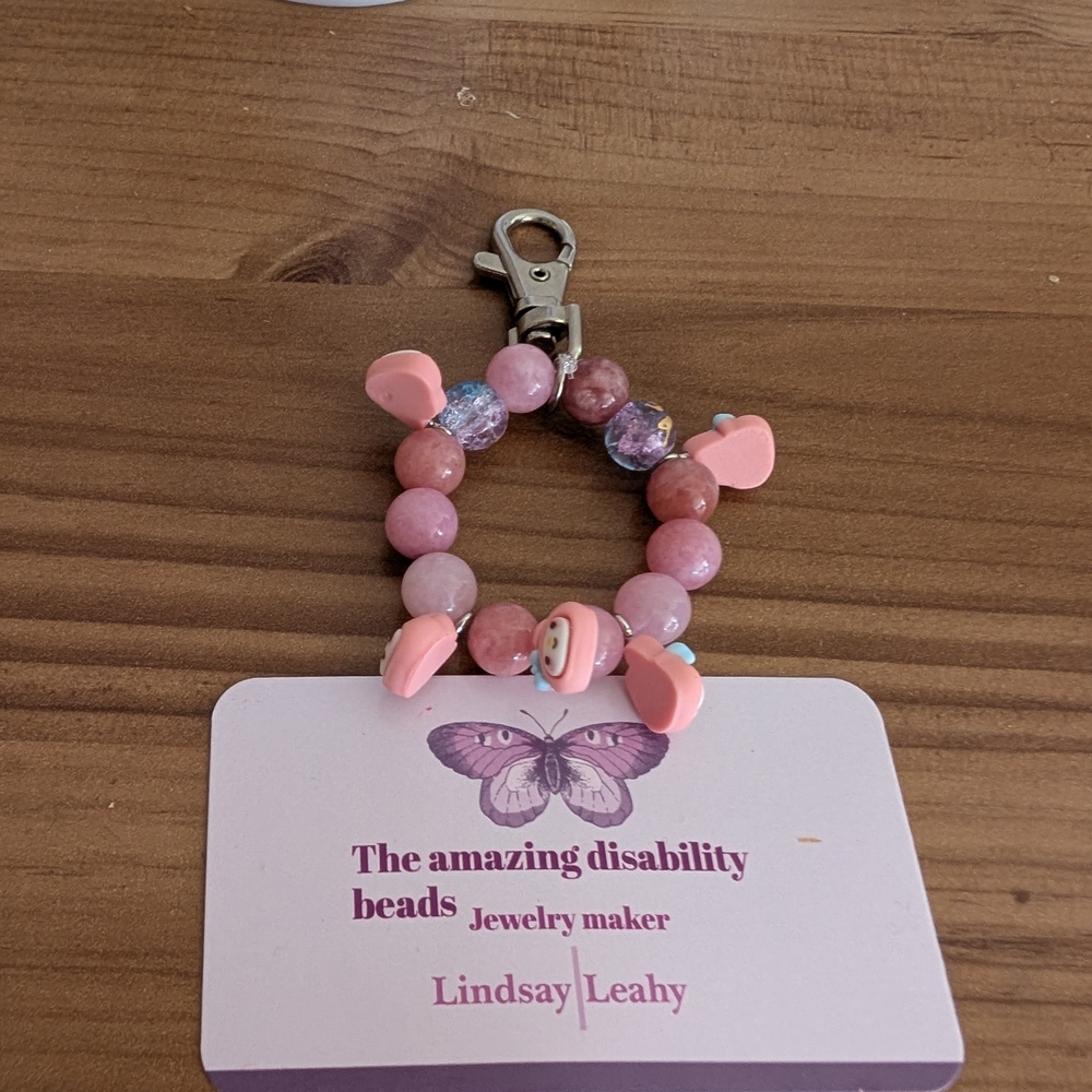 Pink Beaded Kids Bracelet